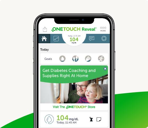 Onetouch diabetes products and coaching app